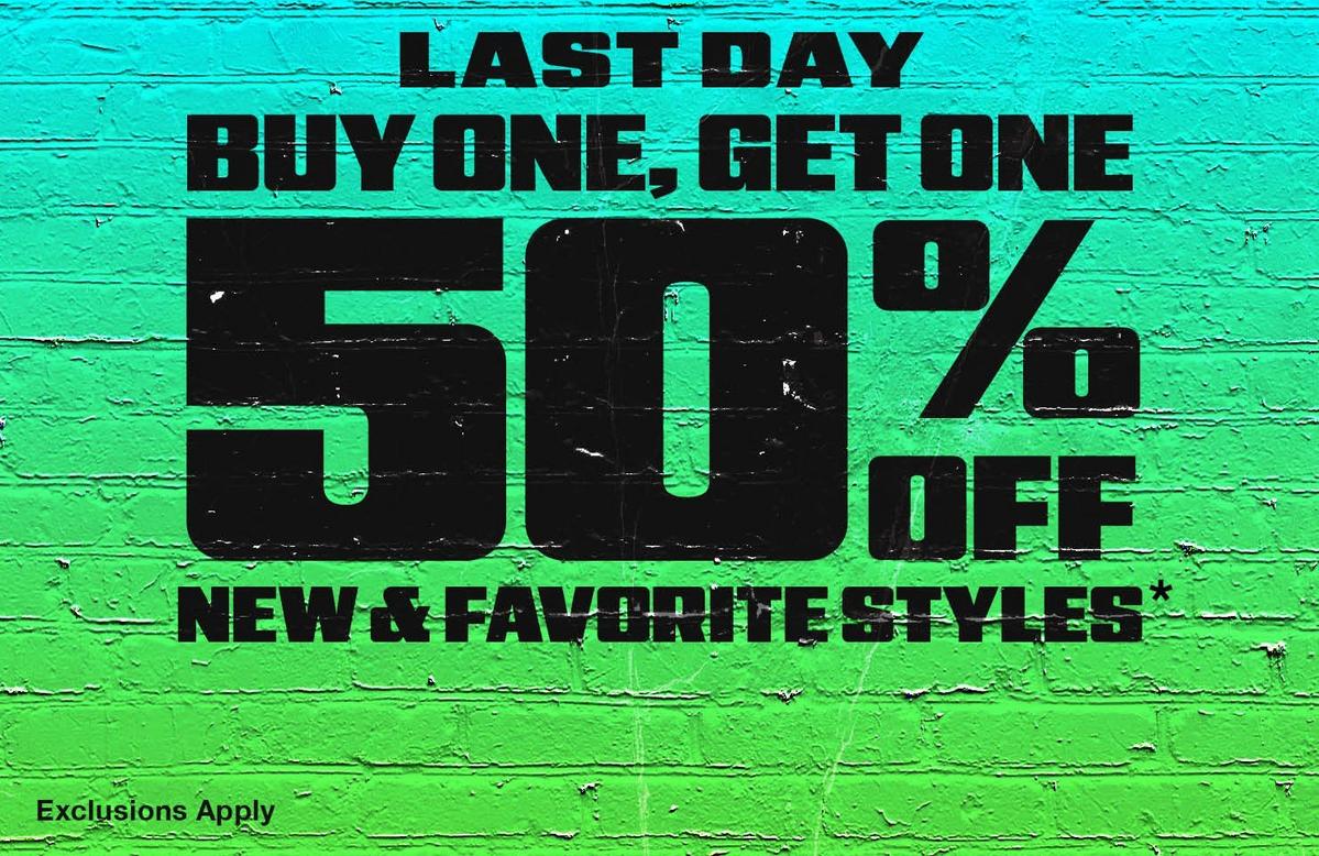 BOGO 50% Off New & Favorite Styles