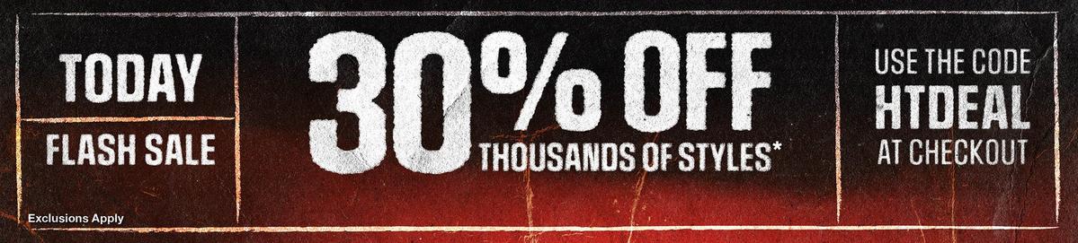 30% Off Flash Sale