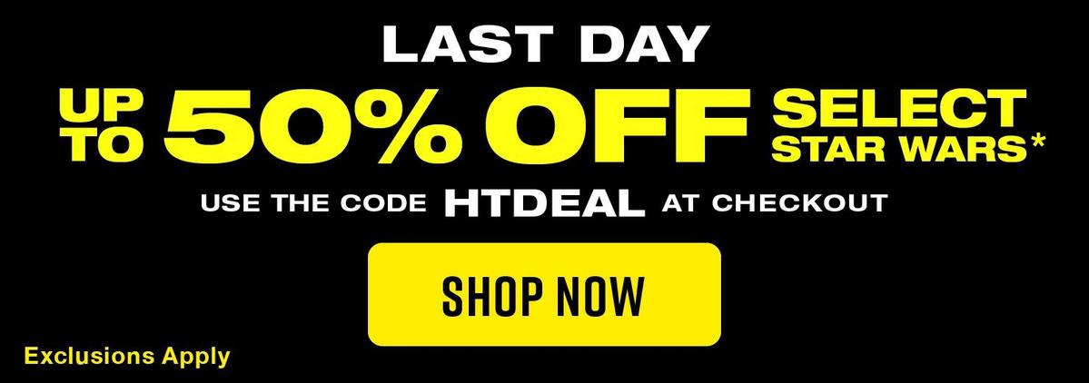 Up To 50% Off Star Wars