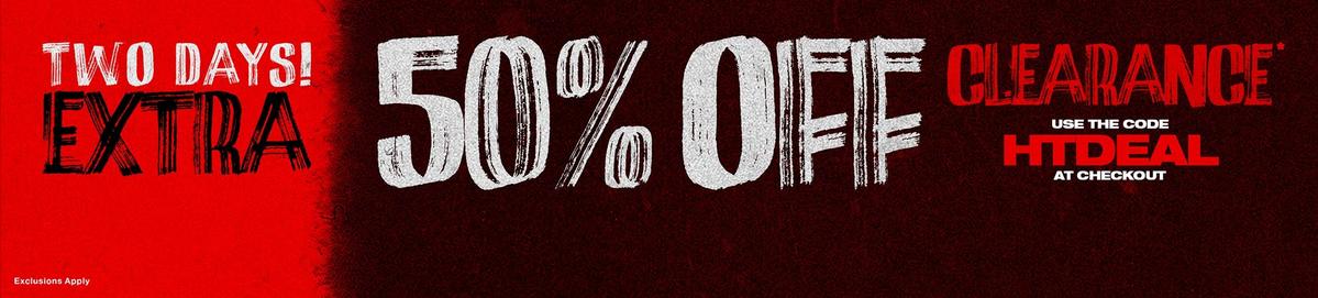 Extra 50% Off Clearance