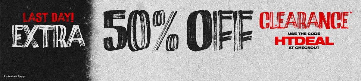 Extra 50% Off Clearance