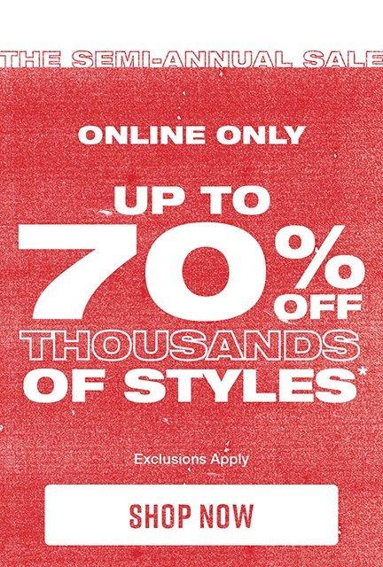 Up To 70% Off