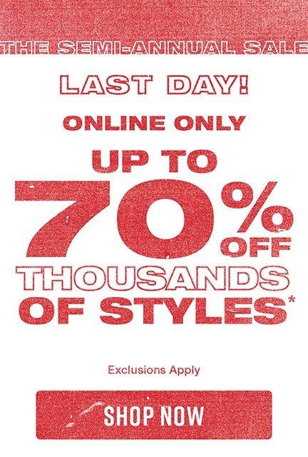 Up To 70% Off