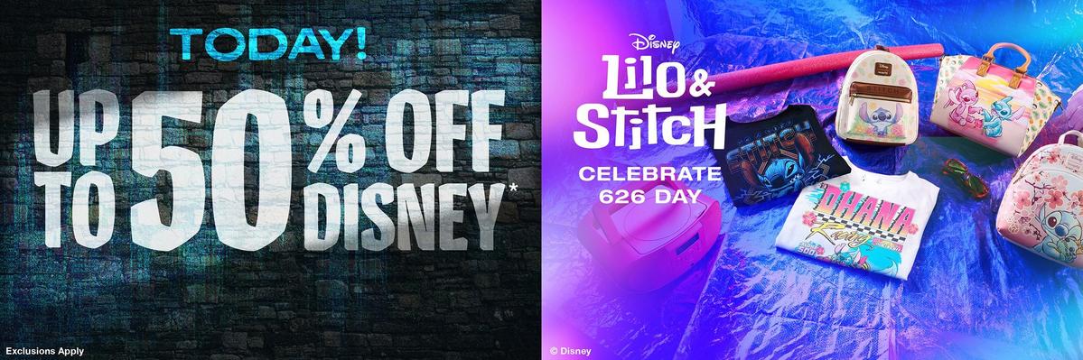 Up To 50% Off Disney & Lilo & Stitch 626 styles