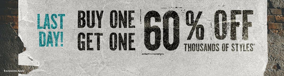 Last Day - BOGO 60% Off Thousands of Styles
