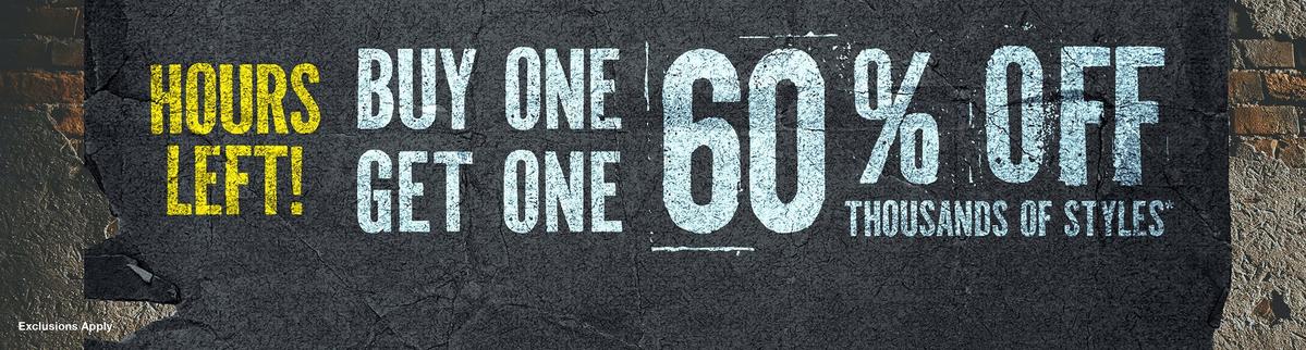 Hours Left - BOGO 60% Off Thousands of Styles