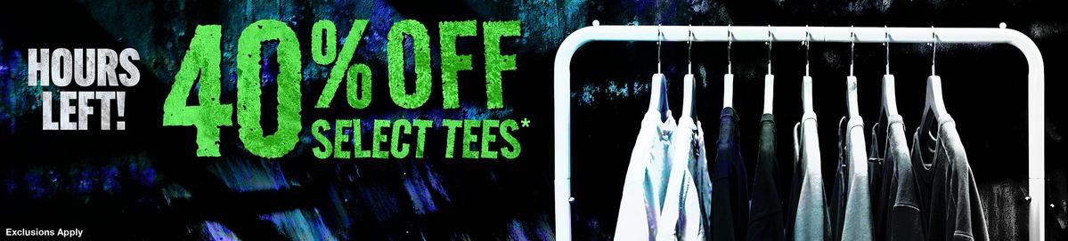 40% Off Tees