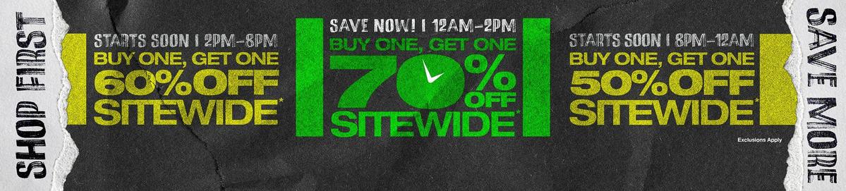 BOGO 70% Off Sitewide