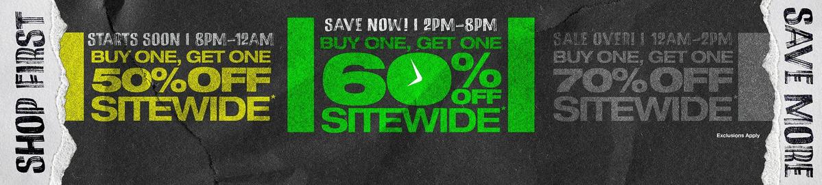 BOGO 60% Off Sitewide