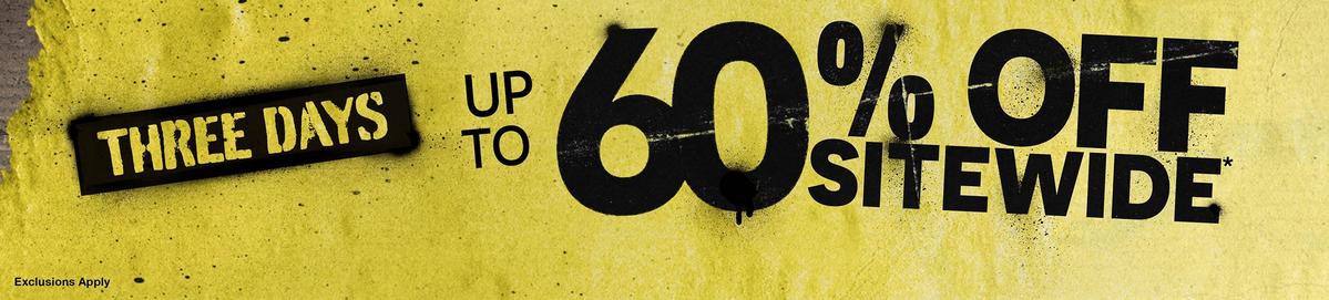 Up To 60% Off Sitewide