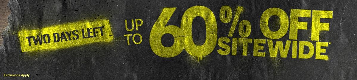 Up To 60% Off Sitewide