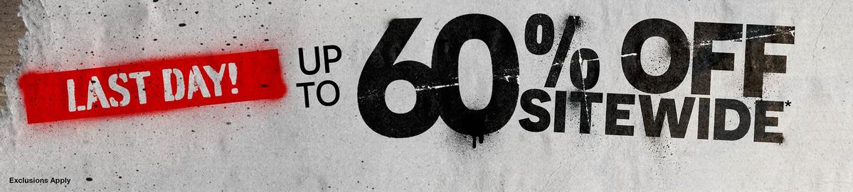 Up To 60% Off Sitewide