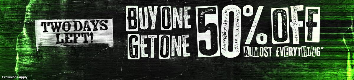 Buy One, Get One 50% Off Almost Everything