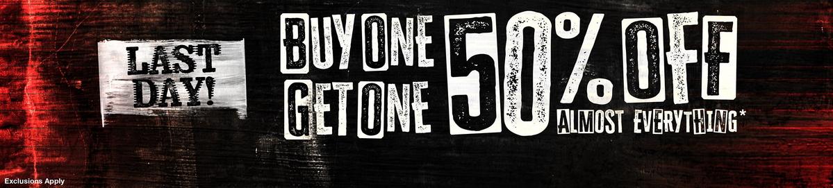 Buy One, Get One 50% Off Almost Everything