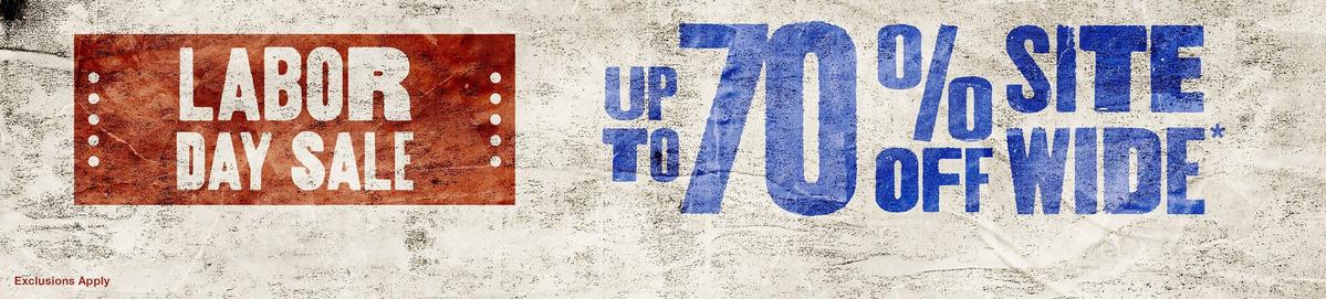 Labor Day Sale - Up To 70% Off Sitewide