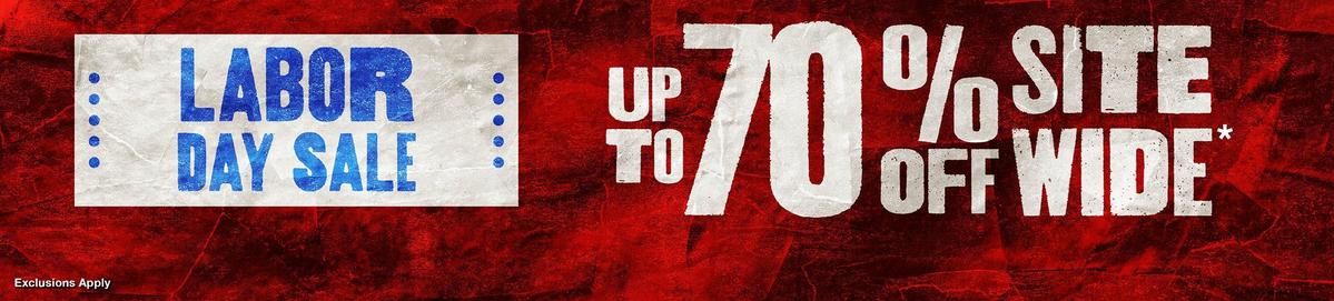 Labor Day Sale - Up To 70% Off Sitewide
