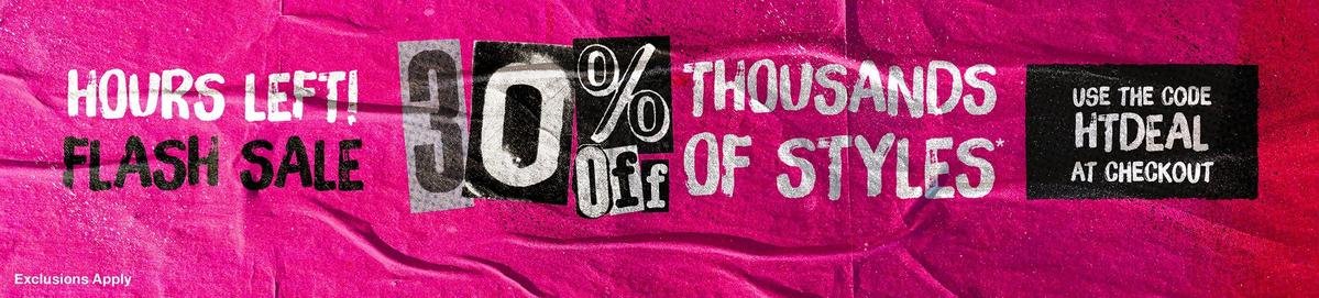 30% Off Flash Sale - Use Code: HTDEAL