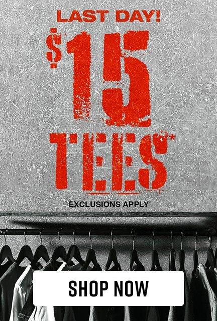 Shop $15 Tees