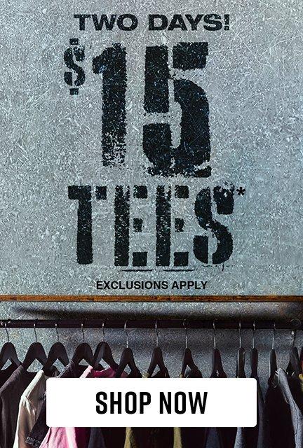 Shop $15 Tees
