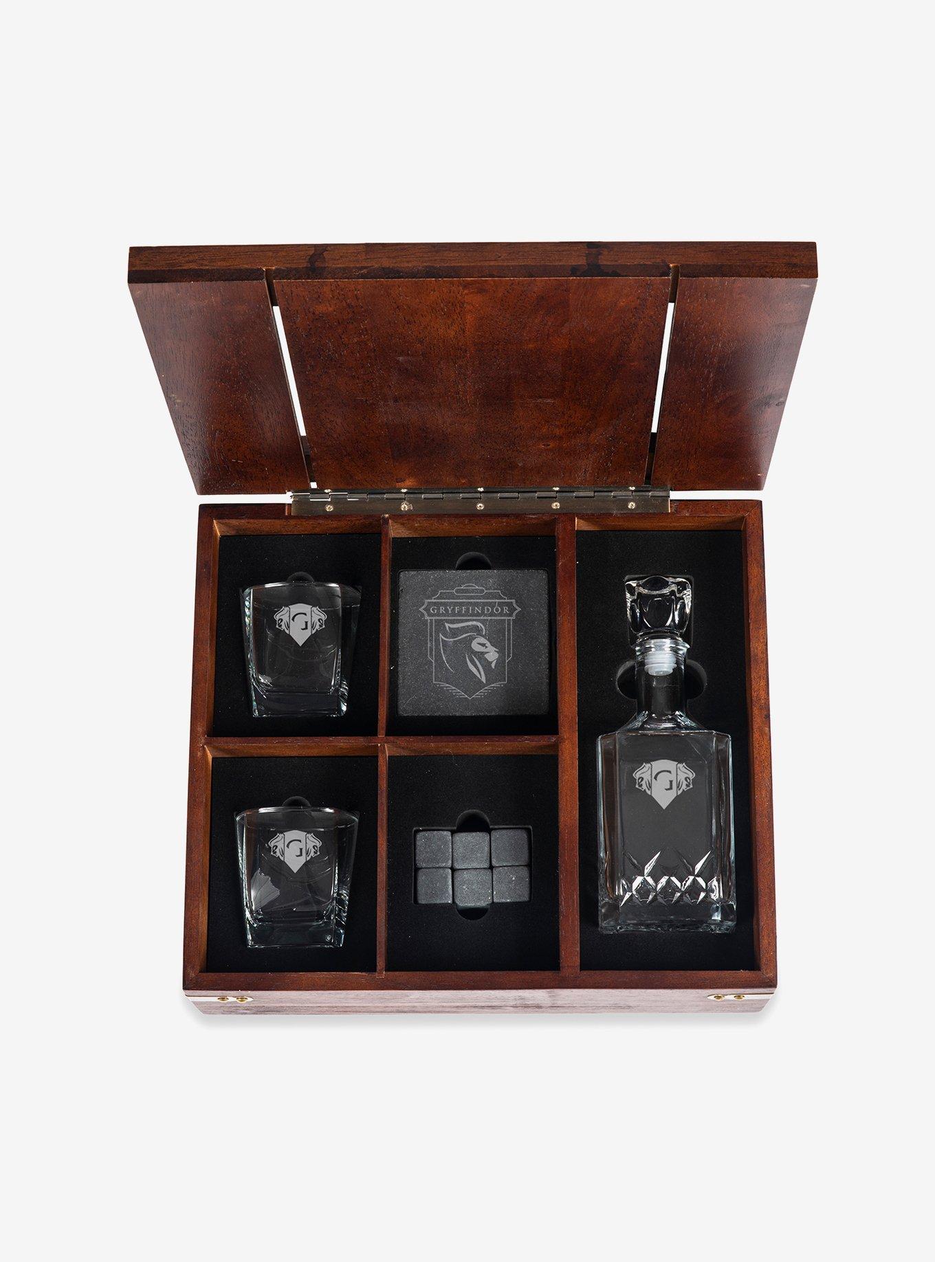 Harry Potter Gryffindor Beverage Glass Gift Set with Wooden Case, , alternate