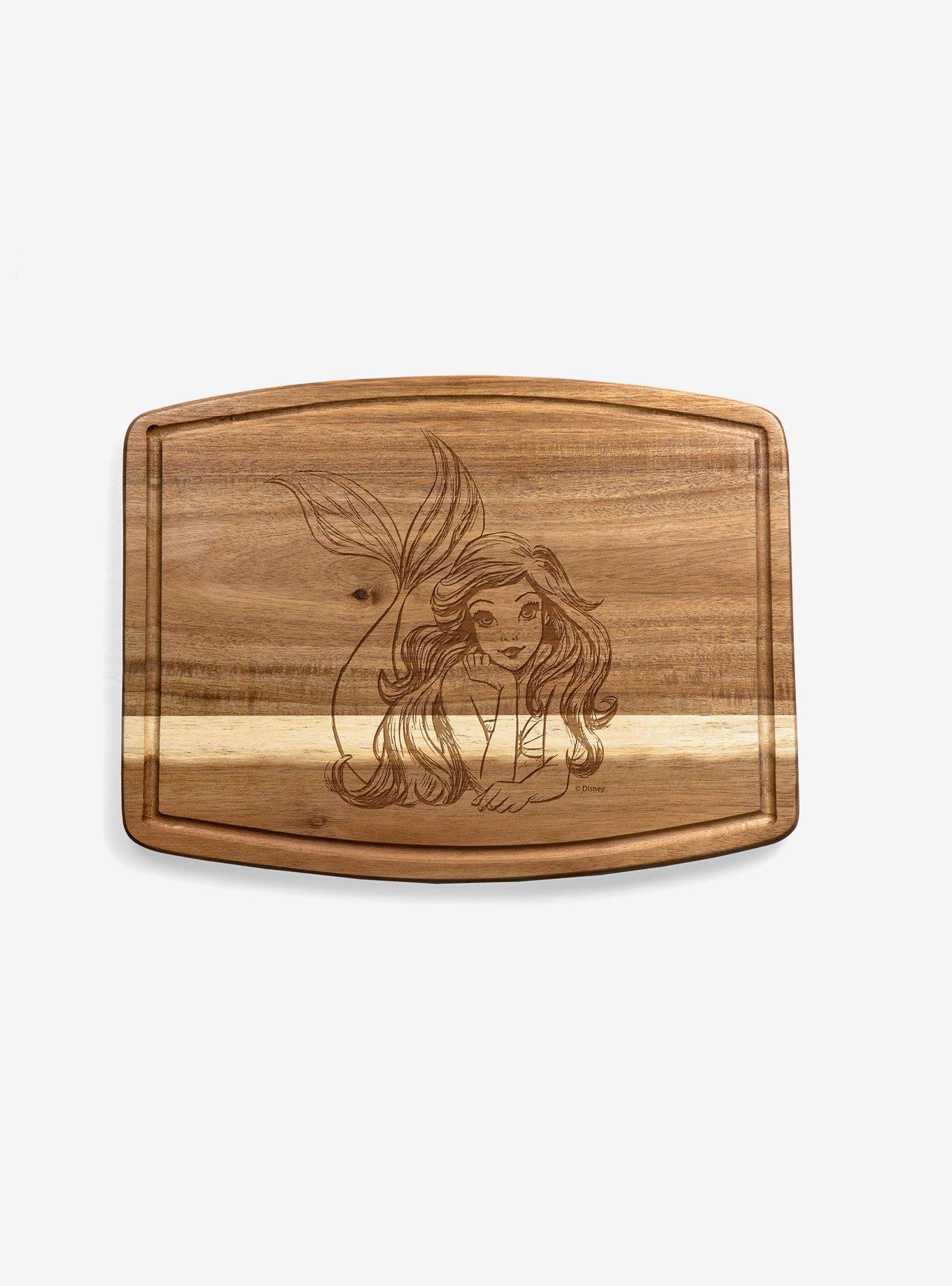 Disney The Little Mermaid Ovale Acacia Cutting Board, , alternate