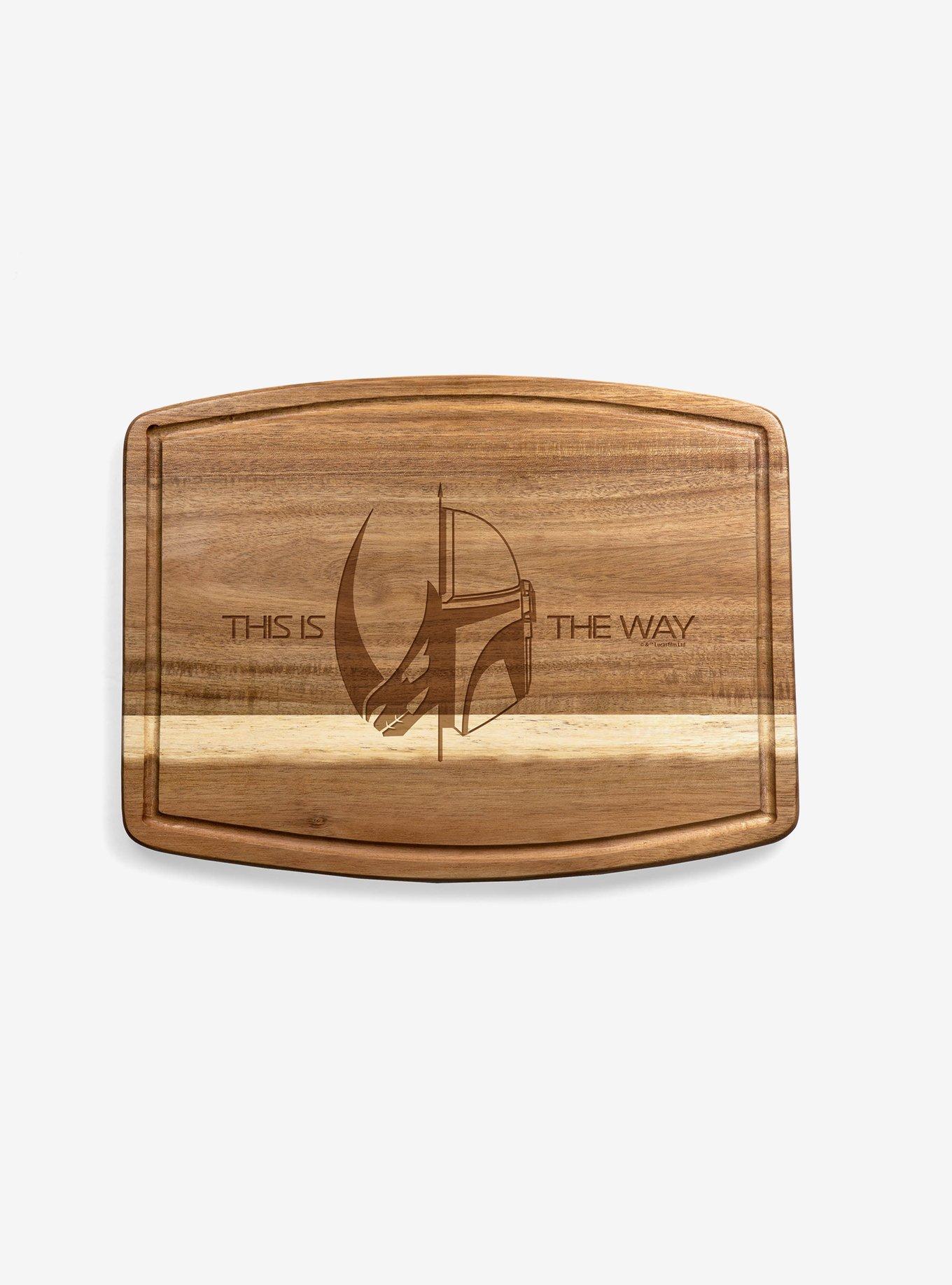 Star Wars The Mandalorian Ovale Acacia Cutting Board, , hi-res