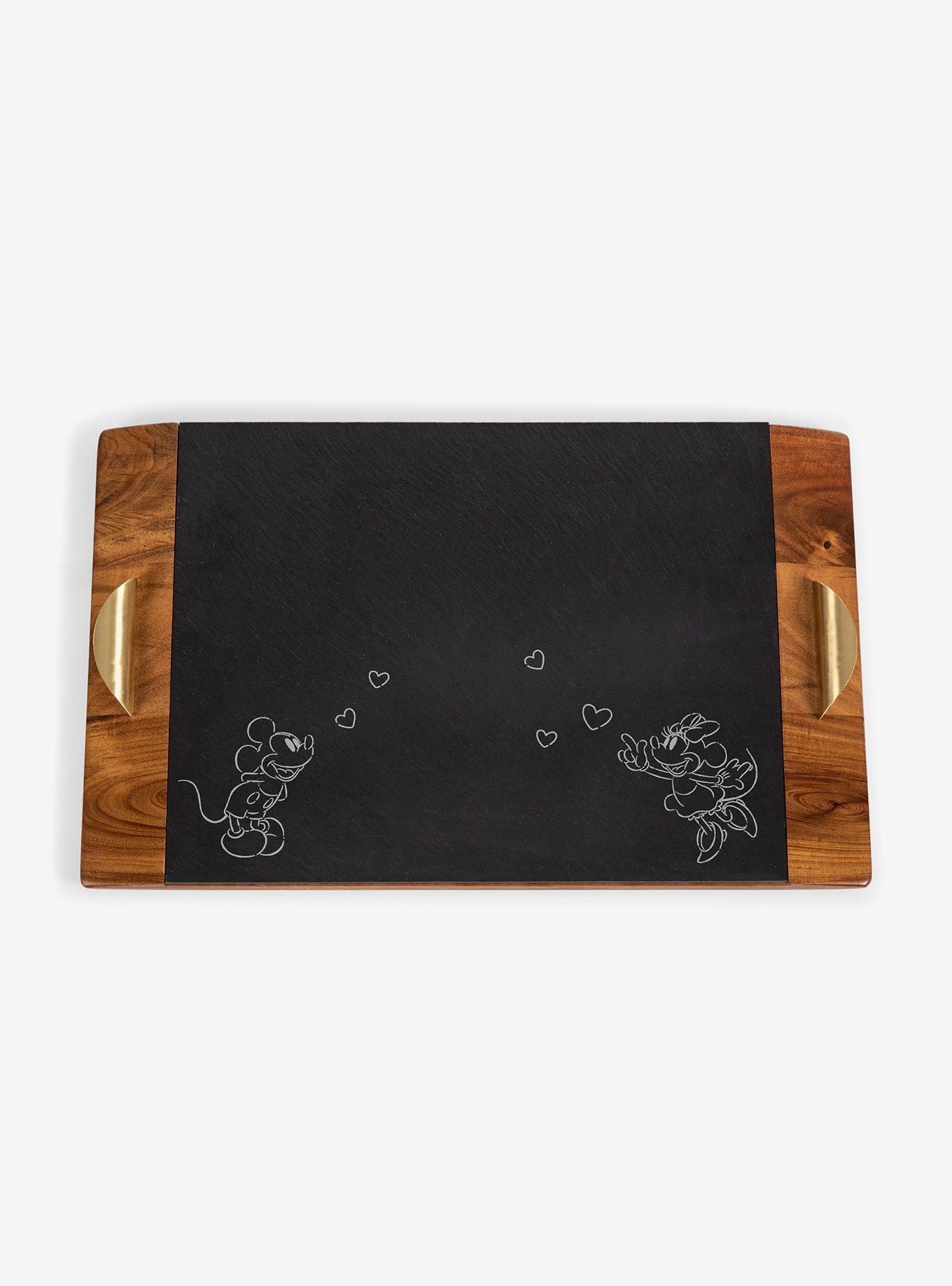 Disney Mickey & Minnie Mouse Covina Acacia And Slate Serving Tray, , hi-res