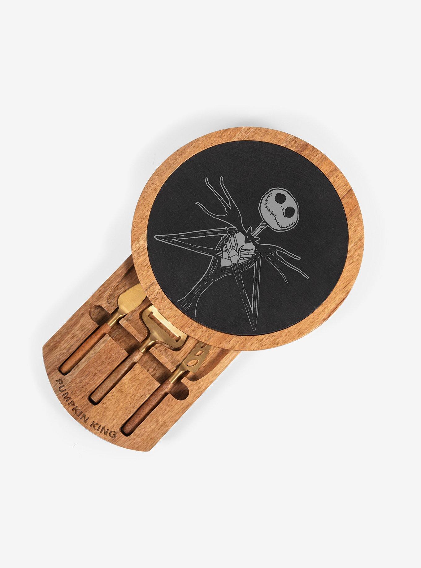 The Nightmare Before Christmas Jack Insignia Acacia And Slate Serving Board With Cheese Tools Set, , alternate