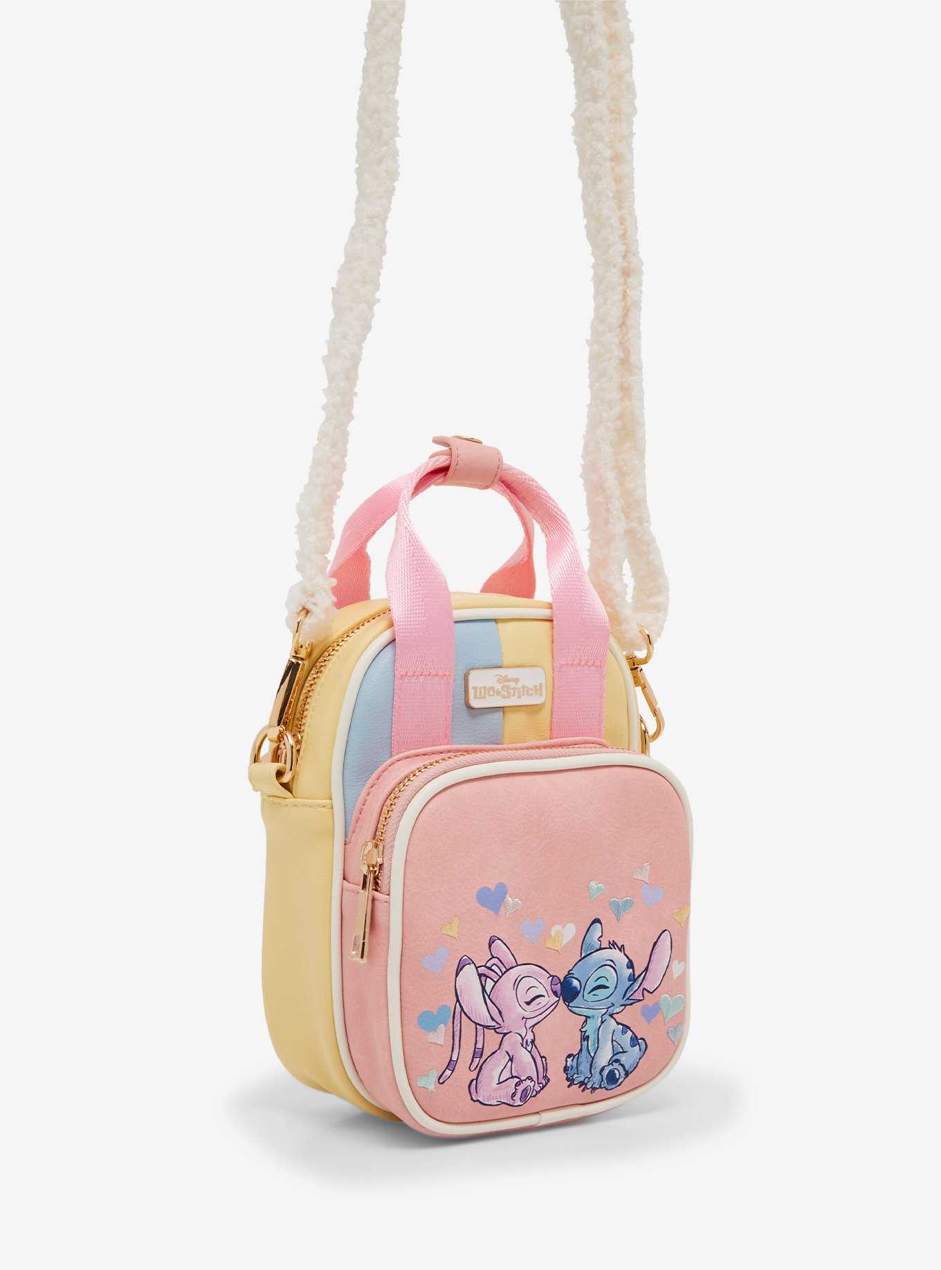 Disney Lilo & Stitch Multicolored Stitch & Angel Crossbody Bag - BoxLunch Exclusive, , hi-res