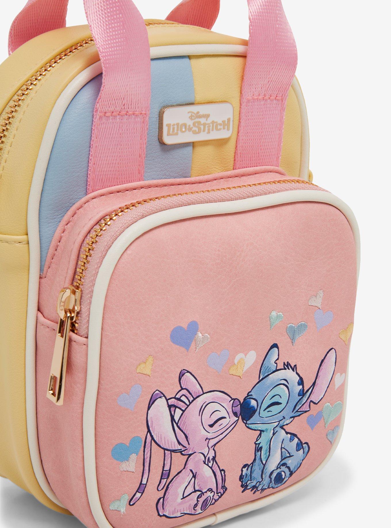 Disney Lilo & Stitch Multicolored Stitch & Angel Crossbody Bag - BoxLunch Exclusive, , alternate