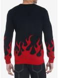 Red Flame Sweater, BLACK, alternate