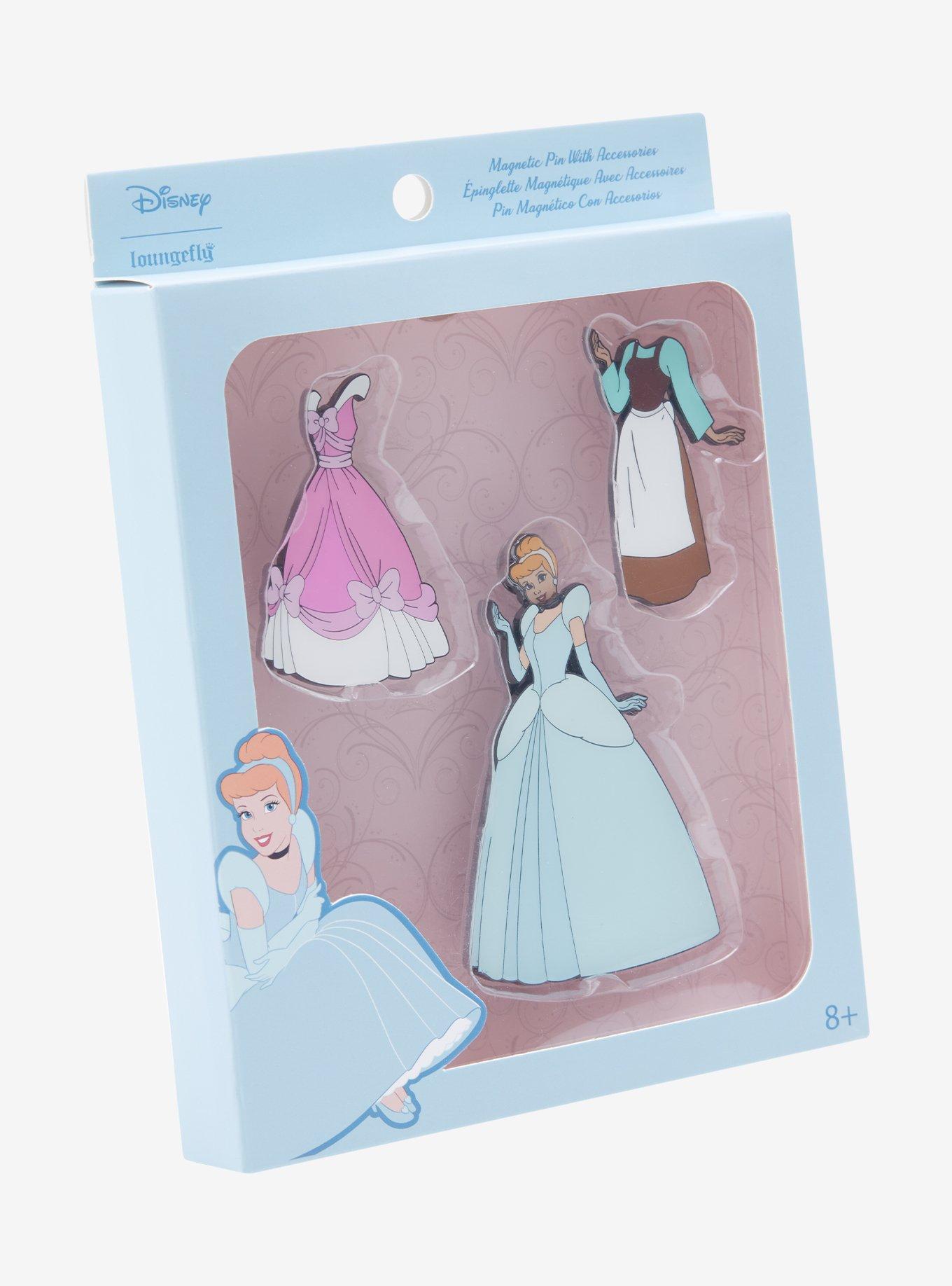 Loungefly Disney Cinderella Interchangeable Dress Enamel Pin Set, , alternate