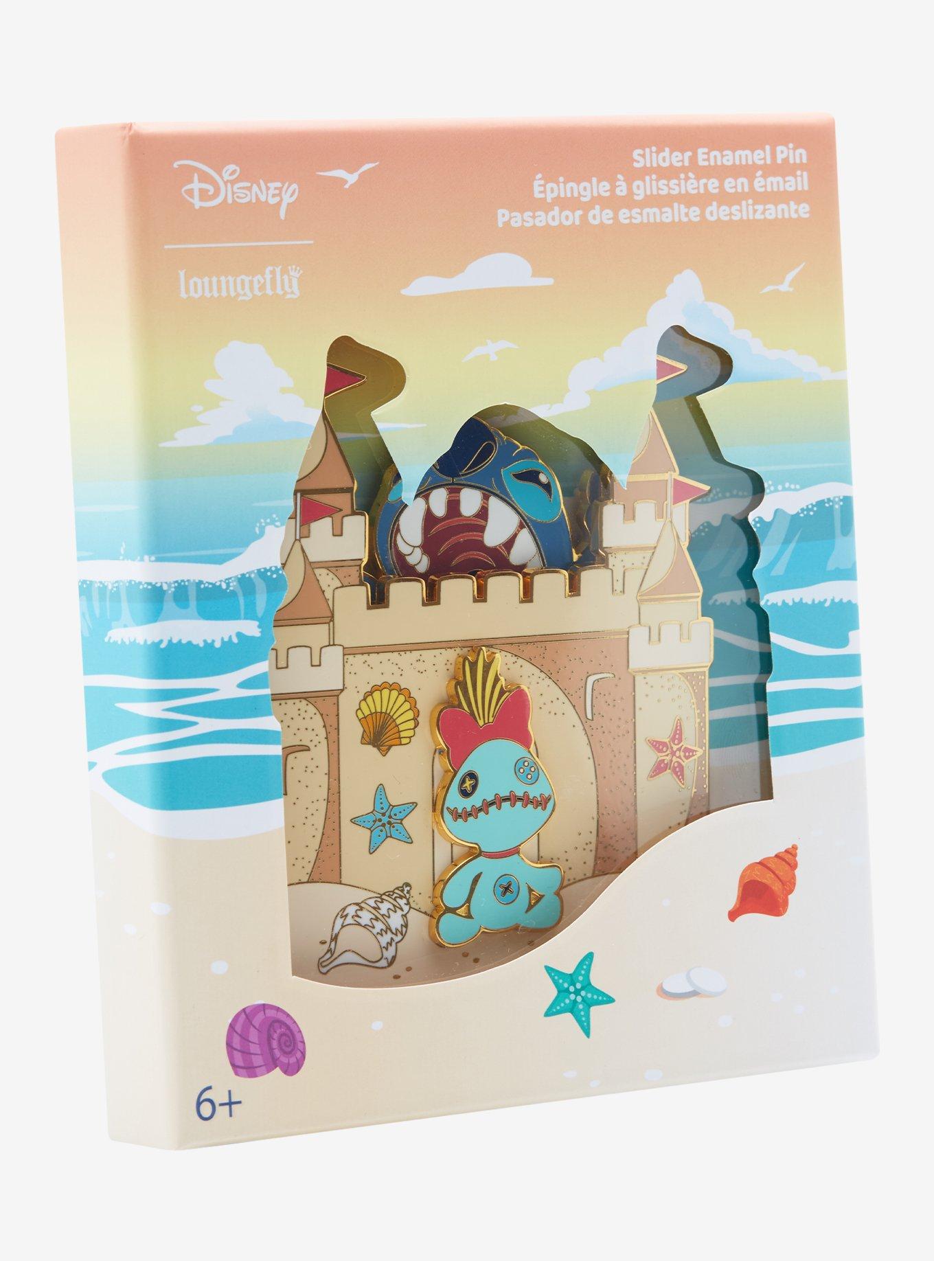 Loungefly Disney Lilo & Stitch Sand Castle Limited Edition Enamel Pin , , alternate