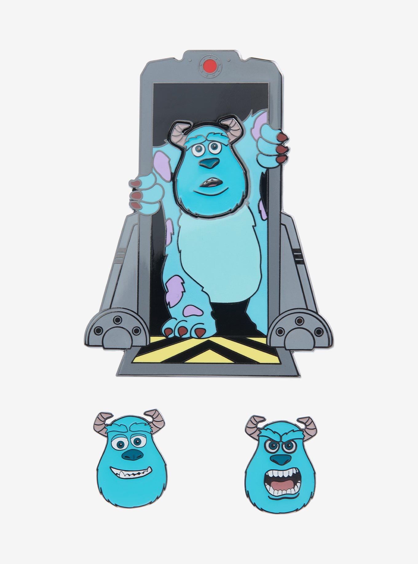 Loungefly Disney Pixar Monsters Inc. Sully Interchangeable Face Enamel Pin Set , , hi-res