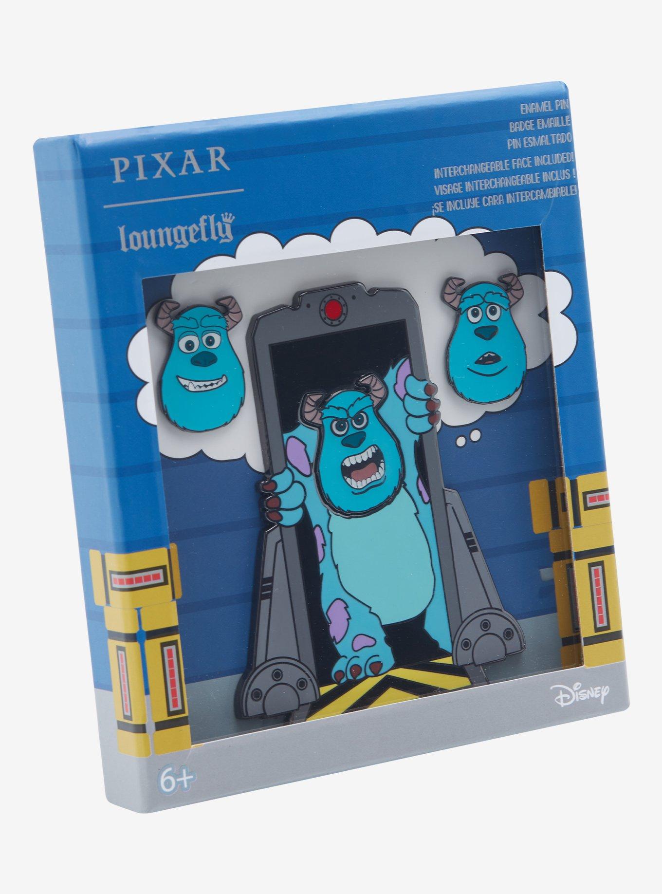 Loungefly Disney Pixar Monsters Inc. Sully Interchangeable Face Enamel Pin Set , , alternate