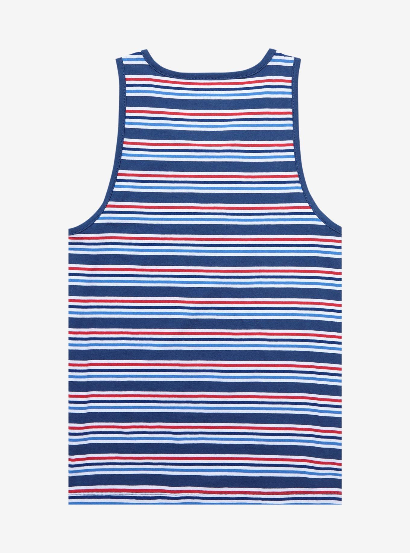 Marvel Spider-Man Logo Striped Tank Top - BoxLunch Exclusive, MULTI, alternate