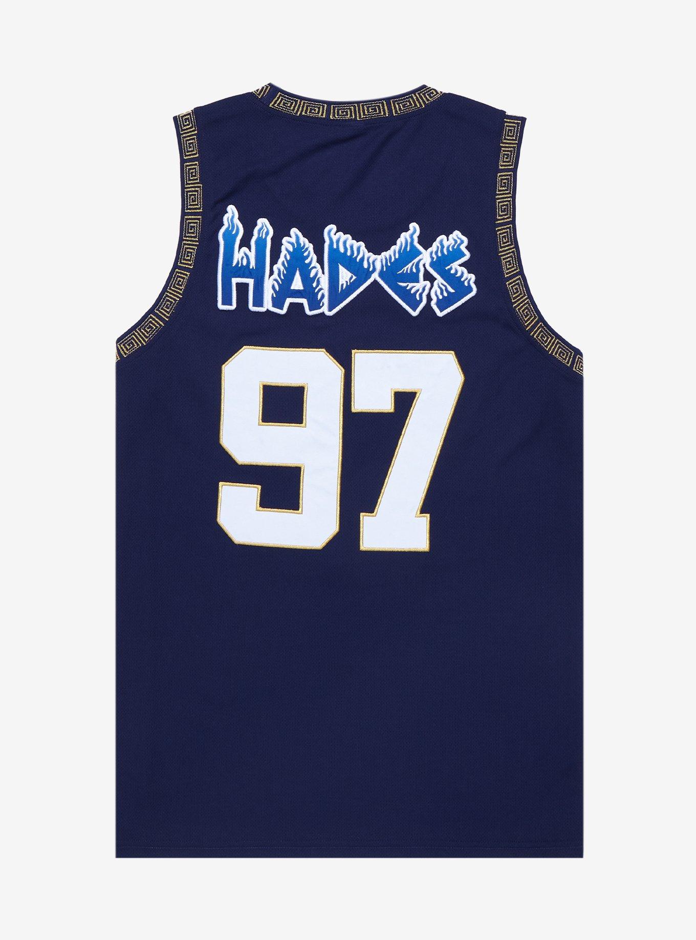 Disney Hercules God of the Underworld Basketball Jersey - BoxLunch Exclusive, NAVY, alternate