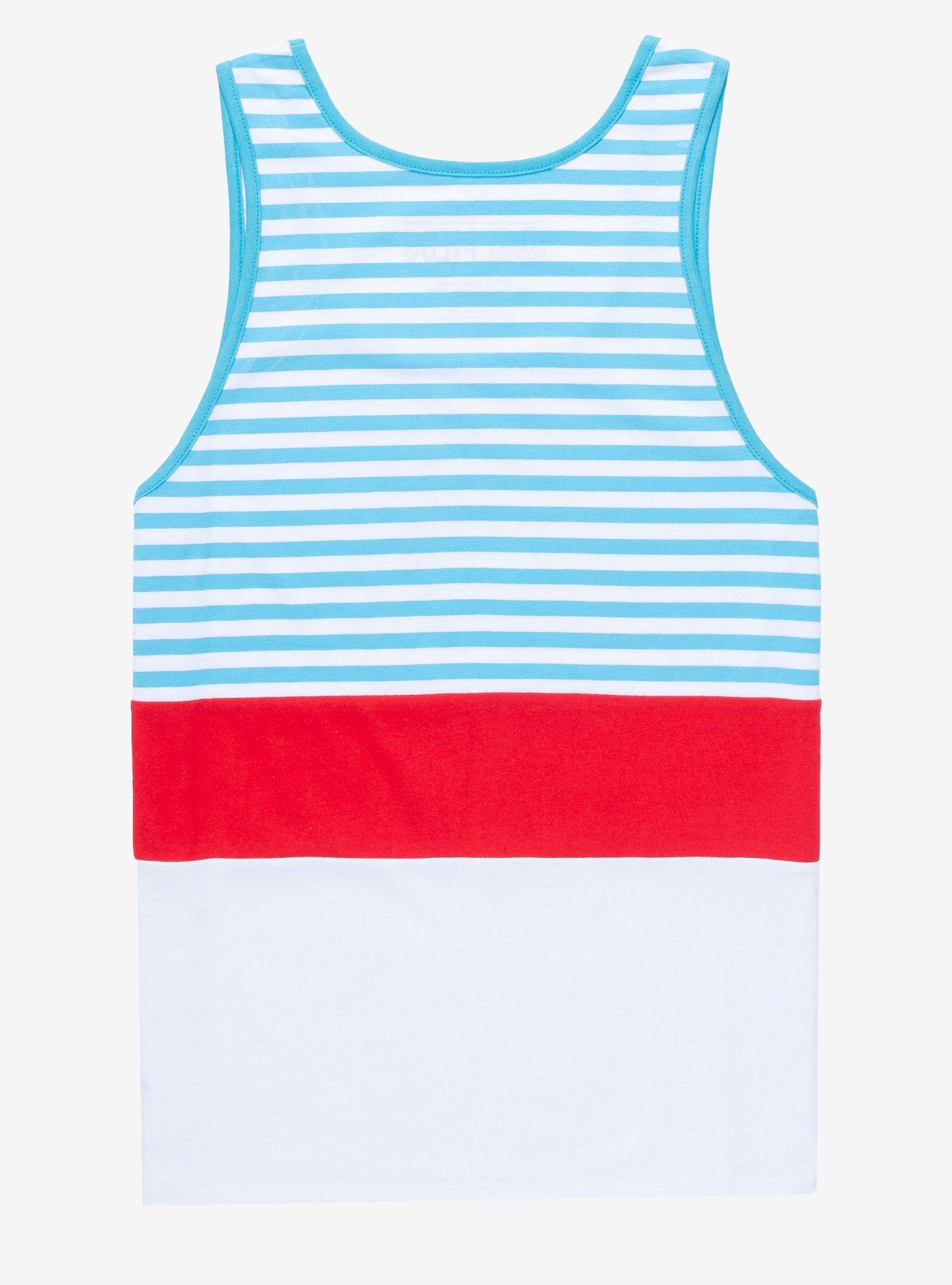 One Piece Striped Logo Tank Top - BoxLunch Exclusive, MULTI, alternate