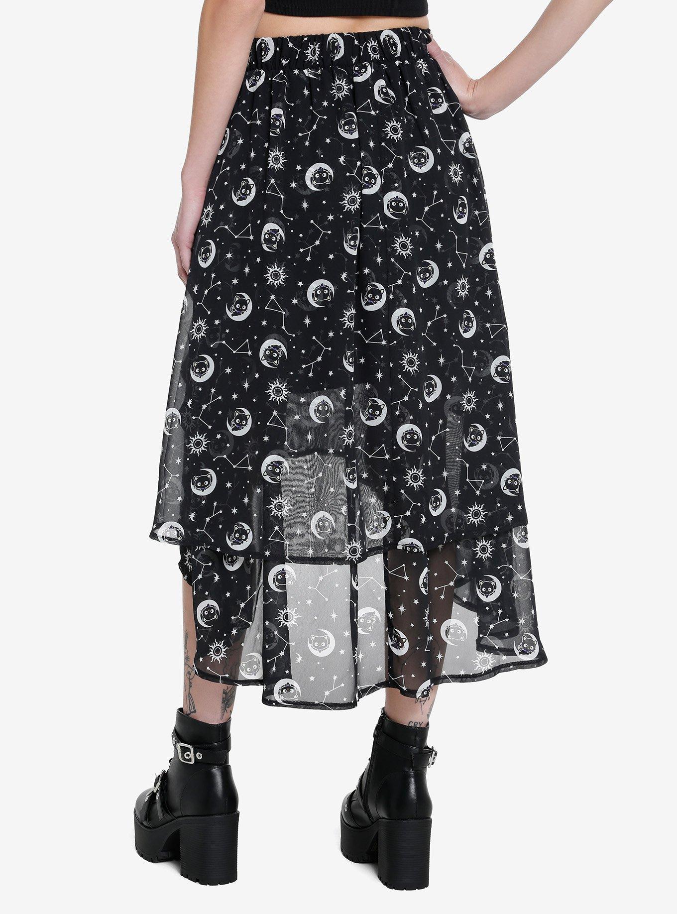 Chococat Celestial Hi-Low Midi Skirt | Hot Topic