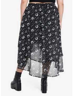 Chococat Celestial Hi-Low Midi Skirt Plus Size, , hi-res
