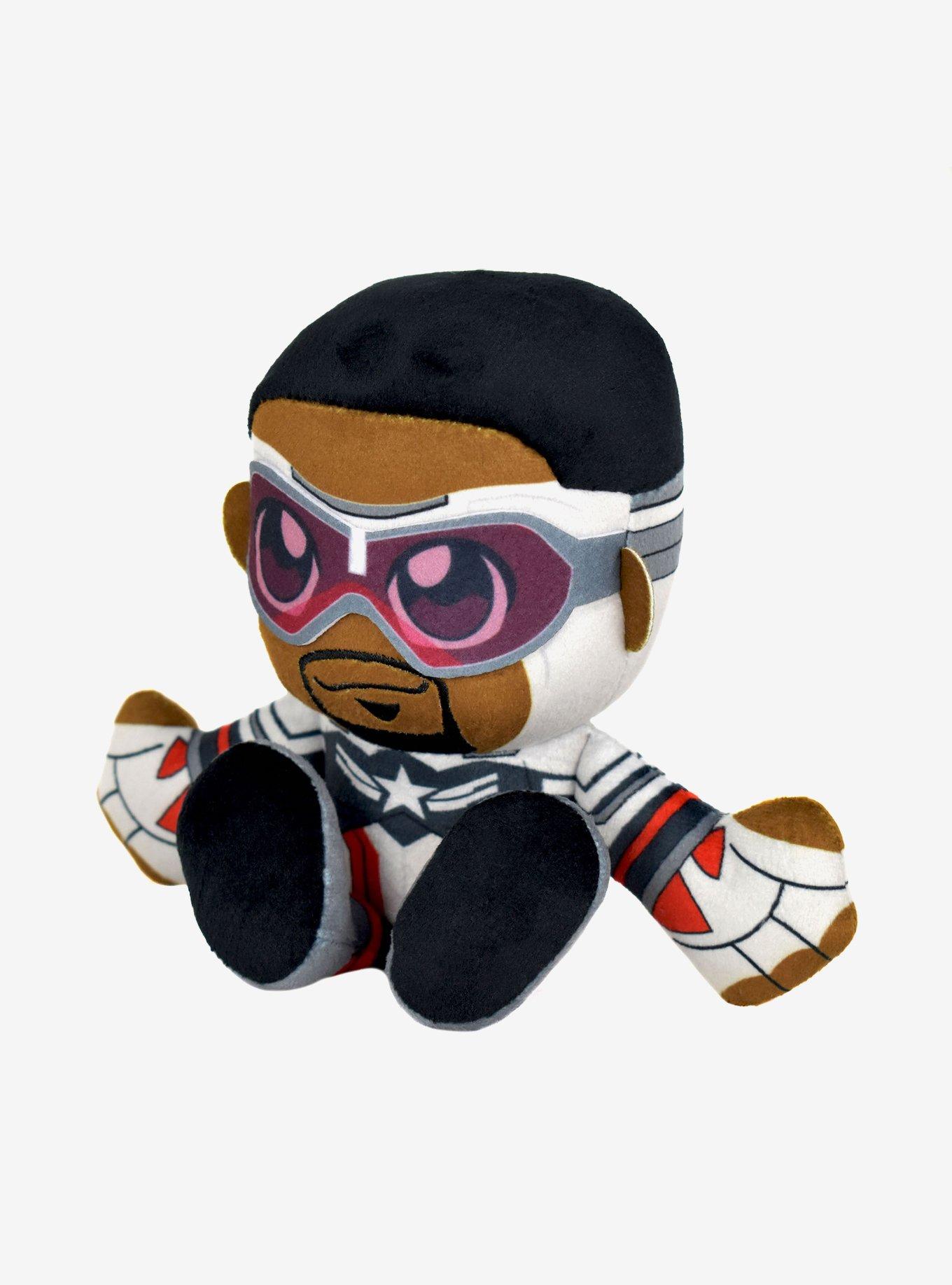 Marvel Captain America and Sam Wilson (Falcon Cap) Bleacher Creatures Plush Bundle, , alternate