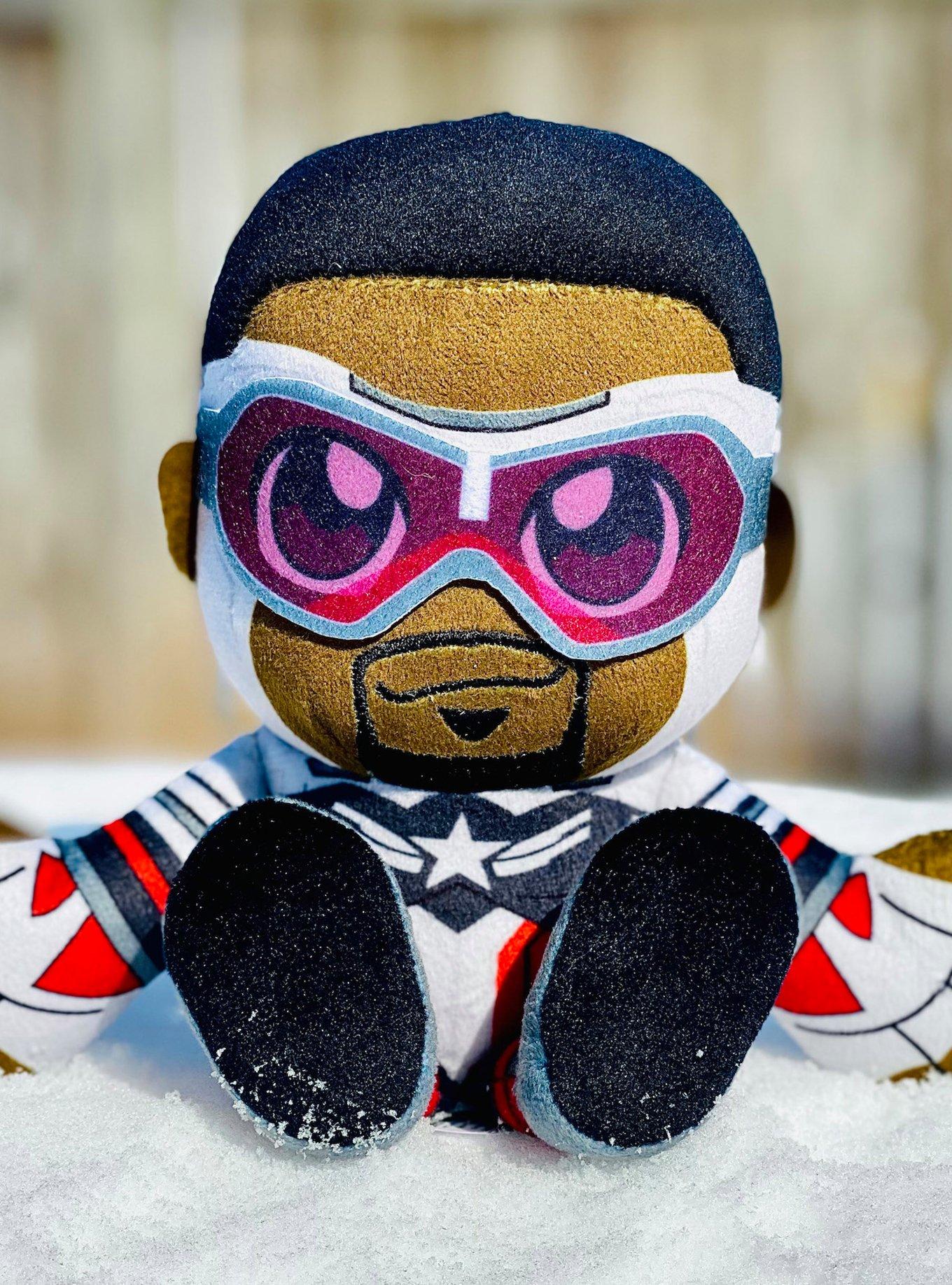 Marvel Captain America and Sam Wilson (Falcon Cap) Bleacher Creatures Plush Bundle, , alternate