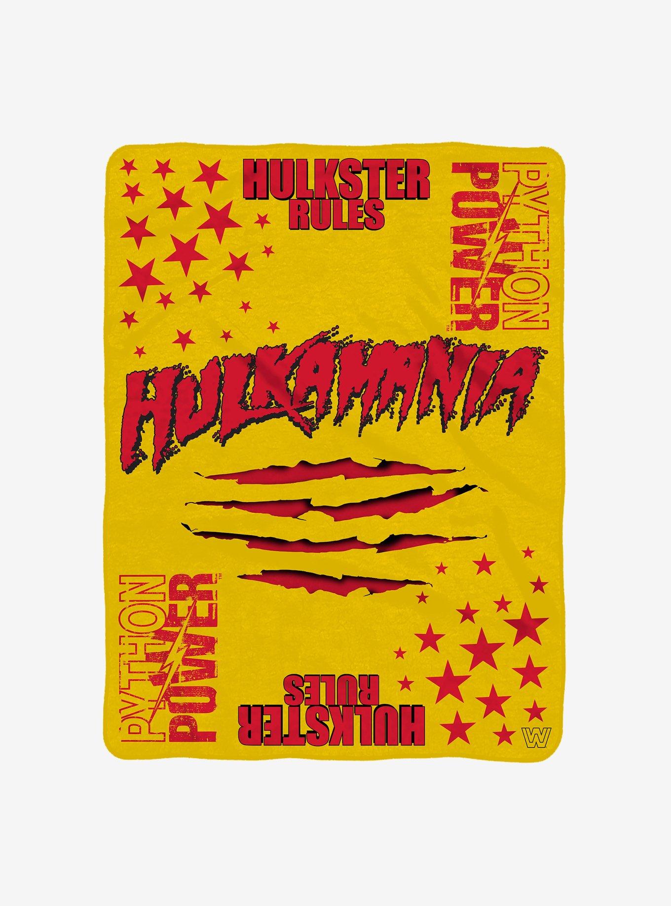 WWE Hulk Hogan Sleep Squad Throw Blanket x Plush Bundle, , alternate