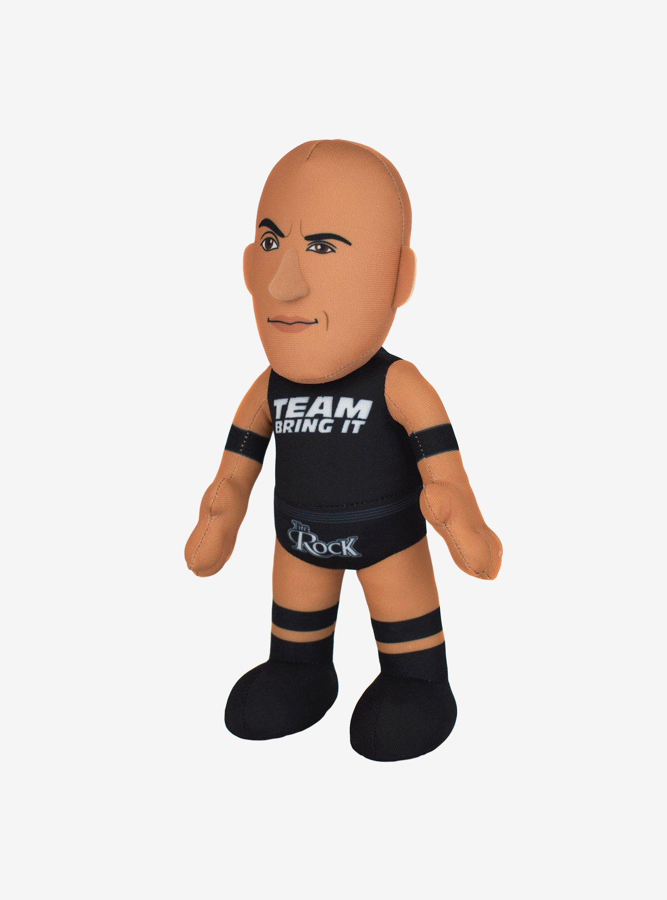 WWE Legend "The Rock" Bundle: "Team Bring It" Rock & Old School Rock Bleacher Creatures Plush Bundle, , alternate