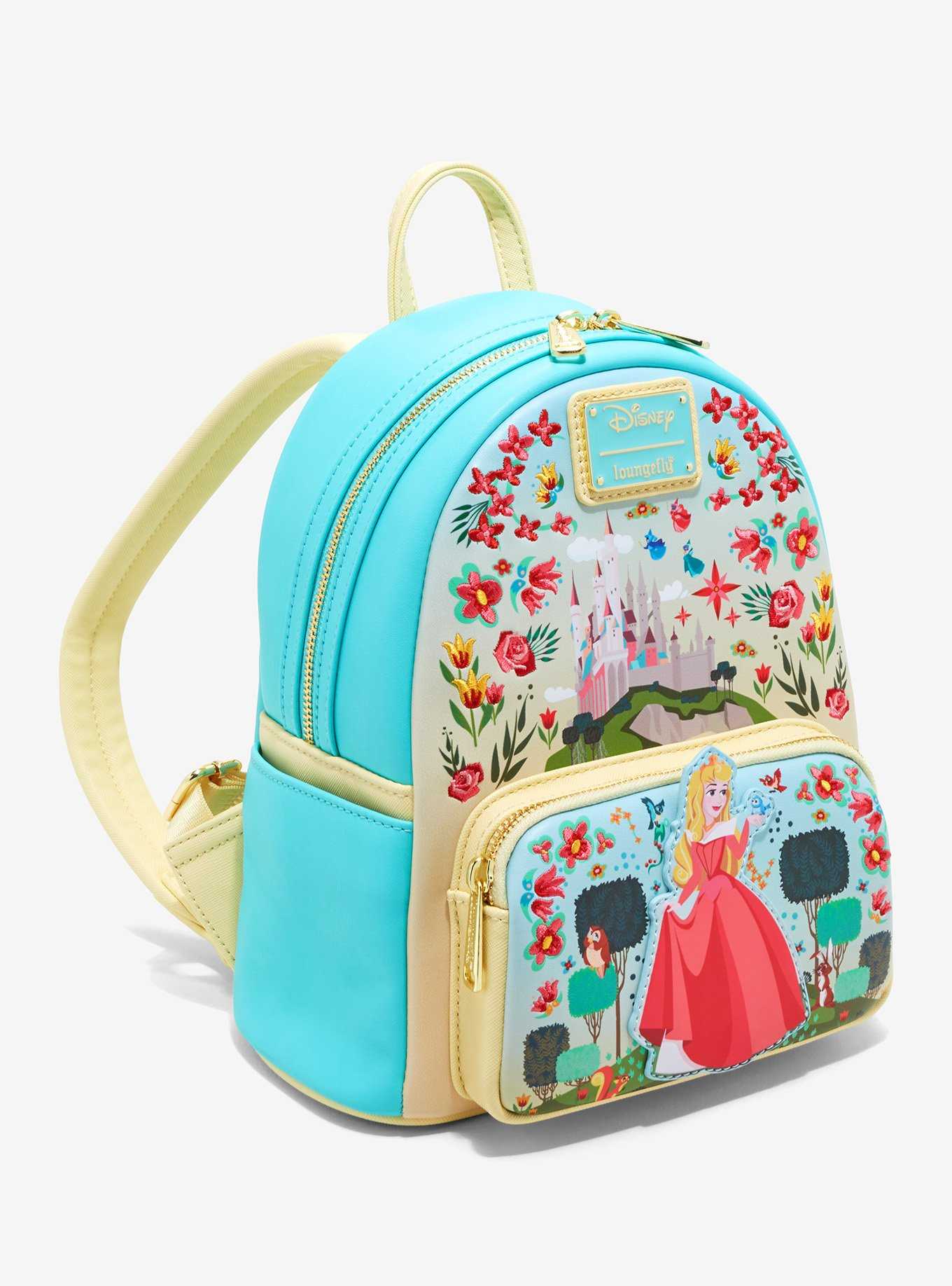 Loungefly Disney Sleeping Beauty Floral Aurora Mini Backpack - BoxLunch Exclusive, , hi-res