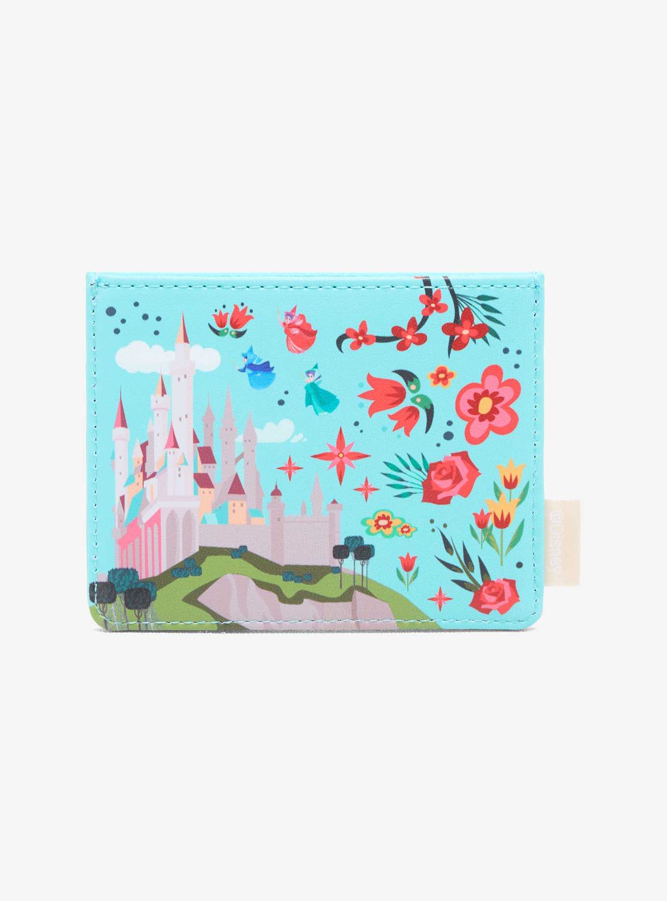 Loungefly Disney Sleeping Beauty Floral Aurora Cardholder - BoxLunch Exclusive, , hi-res