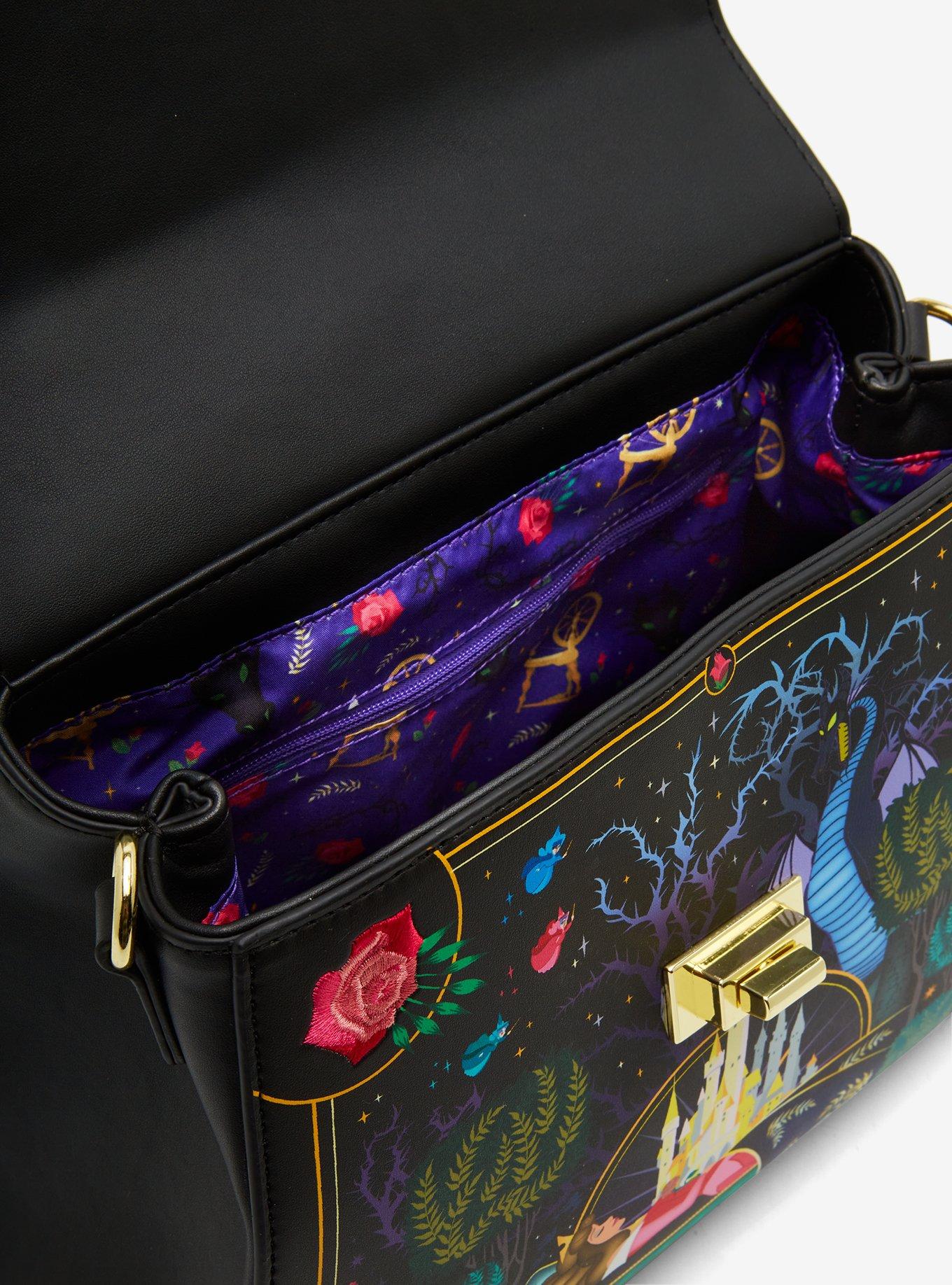 Loungefly Disney Sleeping Beauty Aurora Folkart Handbag - BoxLunch Exclusive, , alternate