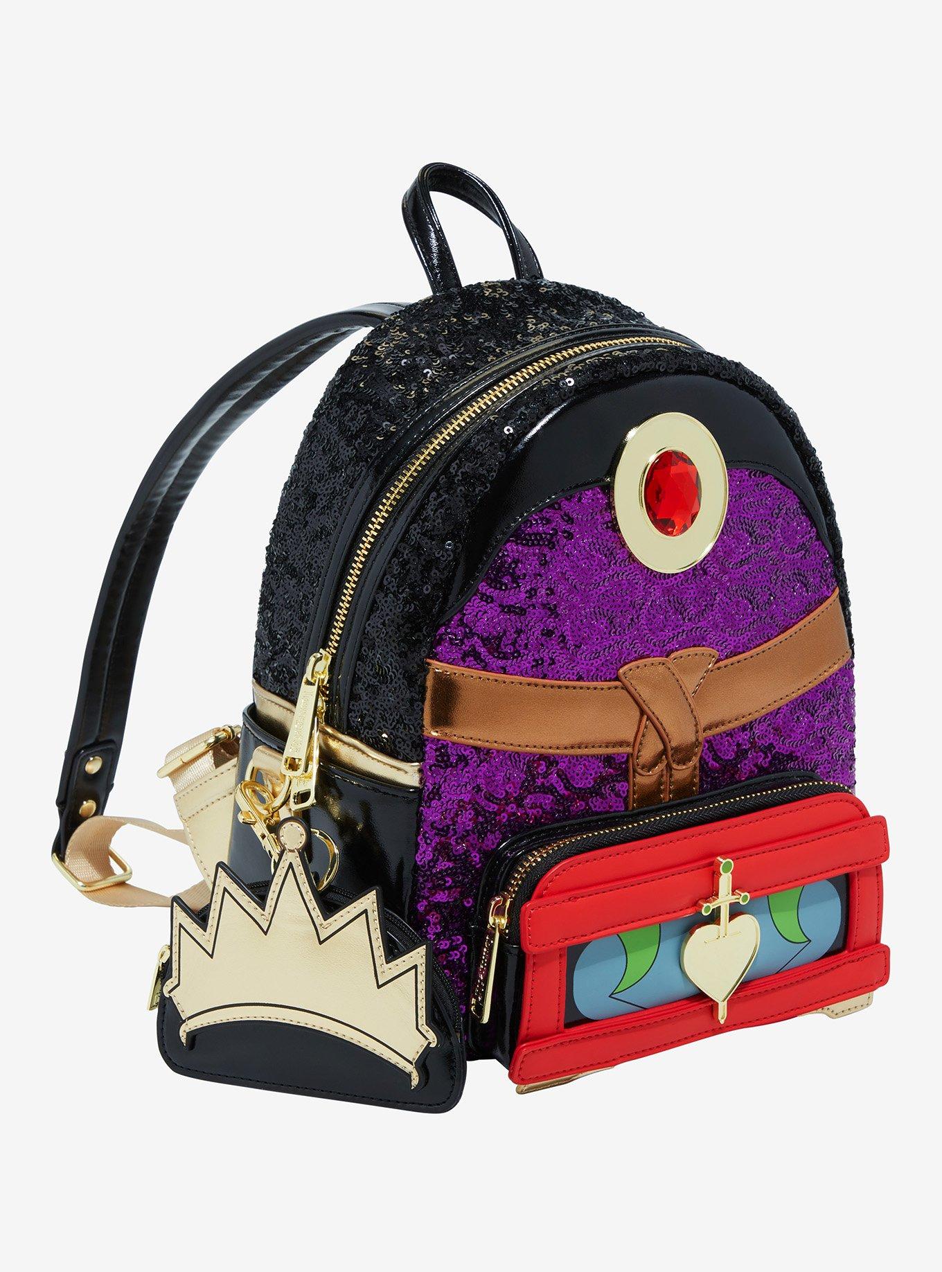 Loungefly Disney Snow White and the Seven Dwarfs Evil Queen Sequined Figural Mini Backpack - BoxLunch Exclusive, , alternate