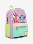 Loungefly Disney Lilo & Stitch: The Series Angel and Stitch Corduroy Mini Backpack - BoxLunch Exclusive, , alternate