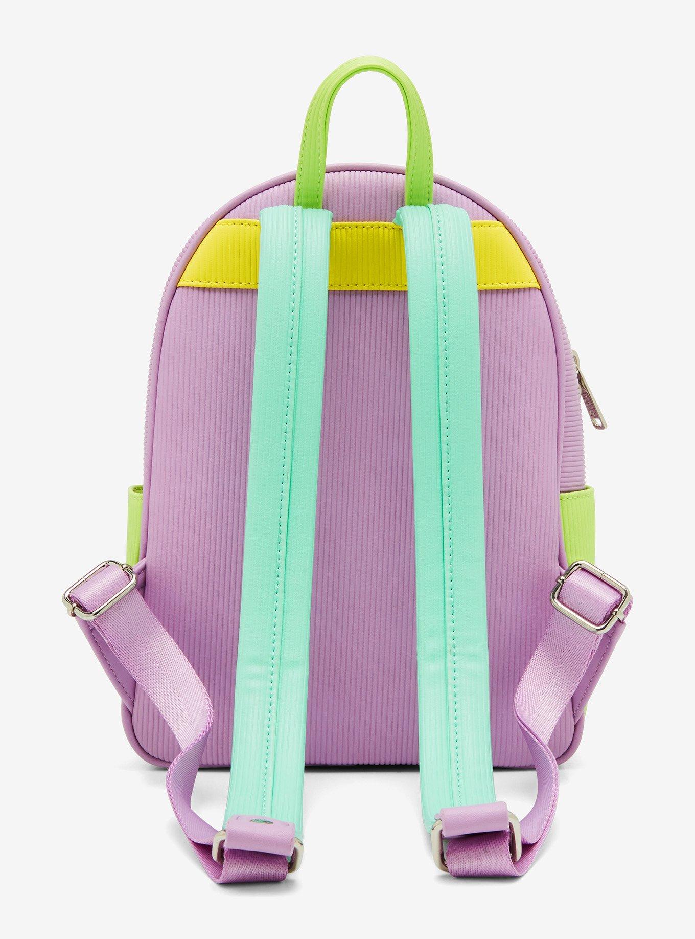 Loungefly Disney Lilo & Stitch: The Series Angel and Stitch Corduroy Mini Backpack - BoxLunch Exclusive
